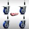 Service Caster 4'' SS Blue Poly Swivel 7/8'' Expanding Stem Caster Set 2 Total Lock Brakes, 4PK SCC-SSEXTTL20S414-PPUB-BLUE-2-S-2-78 - alternate 5